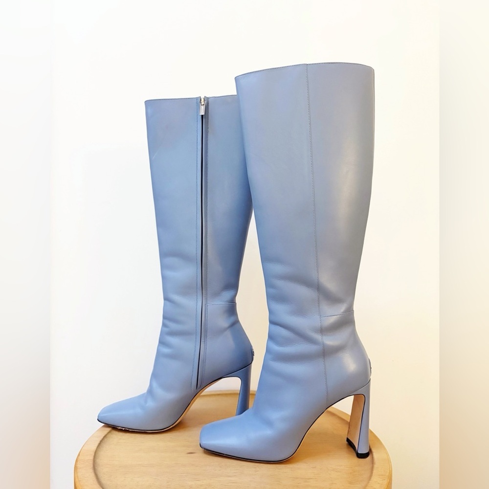 Jimmy Choo Kinsey 95 Leather Knee High Boots - Picture 7 of 11